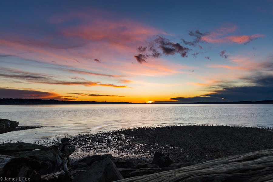 Picture, Sunset on Puget Sound